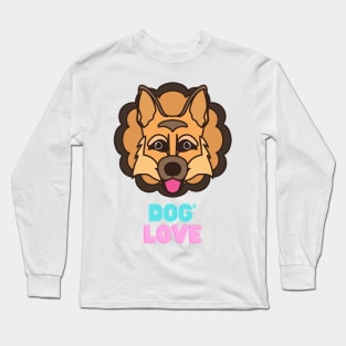 Love dogs my family Long Sleeve T-Shirt